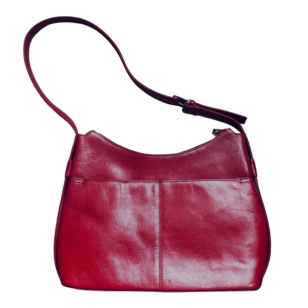 🍓Kenneth Cole Reaction Y2K Leather Shoulder Bag in Strawberry - Picture 2 of 6